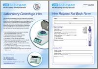 Hire Rental Lease of centrifuges for short term clinical trial or project. Listed below is a selection of centrifuges available for immediate rental. - Microcentrifuges, Small Bench Centrifuges, Mid Bench Centrifuges, Large Centrifuges, Floor Standing Centrifuges, Incubator Shakers