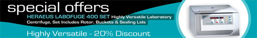 Mid Benchtop Centrifuge Set Special Offer - Labofuge 400 Set 20% Discount