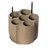 ADAPTER (BEIGE) FOR 6X50ml FALCON TUBES-32mmdia - min l.78mm max l. 125mm