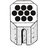Plastic bucket for 10 tubes 8-14 x 66-100 mm