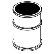 Adaptor for 1 x 65mm x 115mm tube