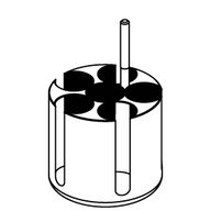 Adaptor for 6 x 26mm x 95mm tubes (50ml skirted)