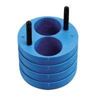 Set of 4 adapters 2 x 100 ml open top tube round