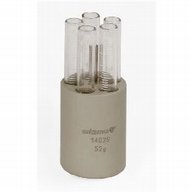 Round carrier for 5 x 5-7 ml hemolyse tubes