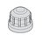 Set of 2 Aerosol-tight lids for 85ml Round Buckets