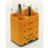 Adaptor 5 x 25 ml DIN standard tube, Centri-Lab (orange)