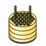 Adaptor 35 x 7 ml DIN standard tubes (yellow)