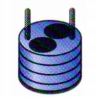 Adaptor 2 x 100 ml DIN standard tubes (blue)