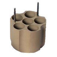 ADAPTER (BEIGE) FOR 6X50ml FALCON TUBES-32mmdia - min l.78mm max l. 125mm (Set of 2)