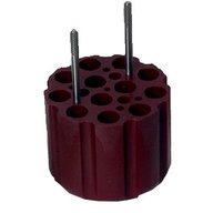 ADAPTERS (MAROON) FOR 12X15ml FALCON TUBES-17mmdia-minl.75 max125mm