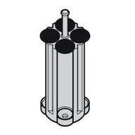 Set of 2 Adapters for 4 x 9-15ml Round Bottom Tubes