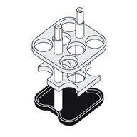 Set of 2 Adapters for 6 x 15ml Tubes