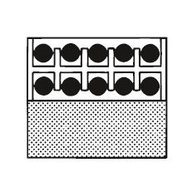 Rack for 10 x 1.5-2.2 ml microtubes in drum rotor