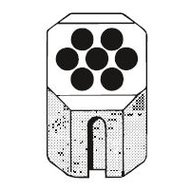 Plastic bucket for 7 tubes 13-17 x 75-120 mm