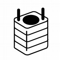 Adaptor 1 x 150 ml DIN standard tube (grey)